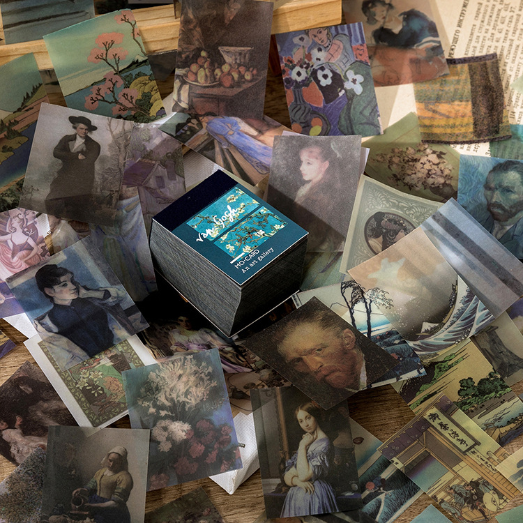 Mo mo sulfato material de papel libro una página serie retro fresco diario pegatinas decorativas 366 unidades en 4 tipos