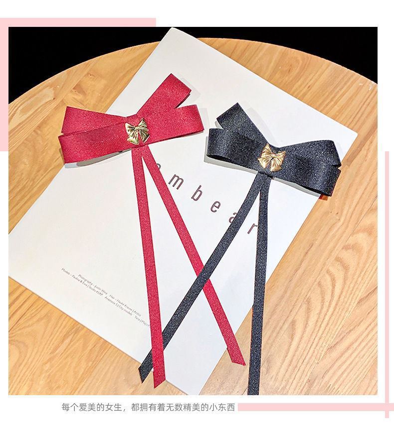 Women's Sweet Bow Knot Cloth Handmade Chain Hair Clip display picture 6