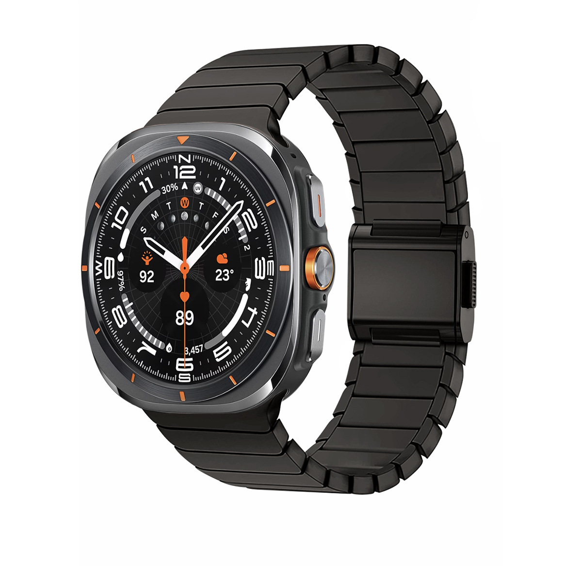 Aplicable Apple / Samsung reloj pulsera iWatch ultra 10 generación de acero inoxidable titanio metal hebilla magnética hombre nuevo