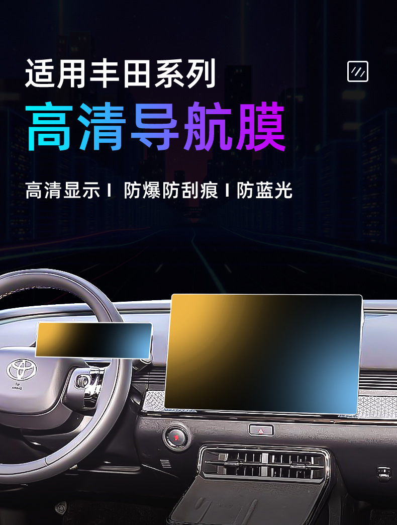 Suitable for 25 Dark Blue S07 Central Control Protective Film Car Navigation Screen Film Display Nano Film Frosted Film