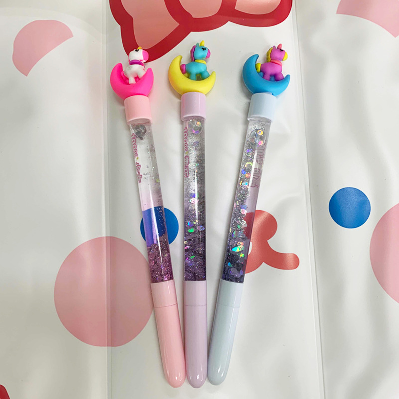 Dibujos animados lindo Hada palo lindo dibujos animados estrellas en aceite arenas movedizas magia creativa colorido arenas movedizas pluma de gel pluma