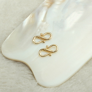 14k����ɫ����S�� diy�ֹ��Ʒ��� ��ɫ����������β�B�ӿ�