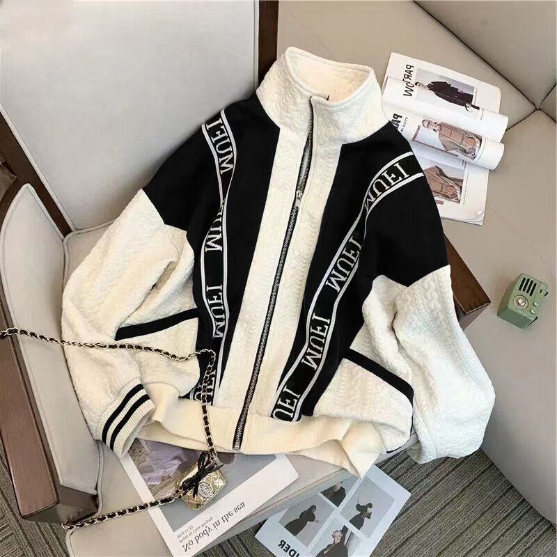 Abbigliamento da donna vestito da donna nuovo maglione largo di grandi dimensioni piccolo vestito sportivo in due pezzi_voghion.com