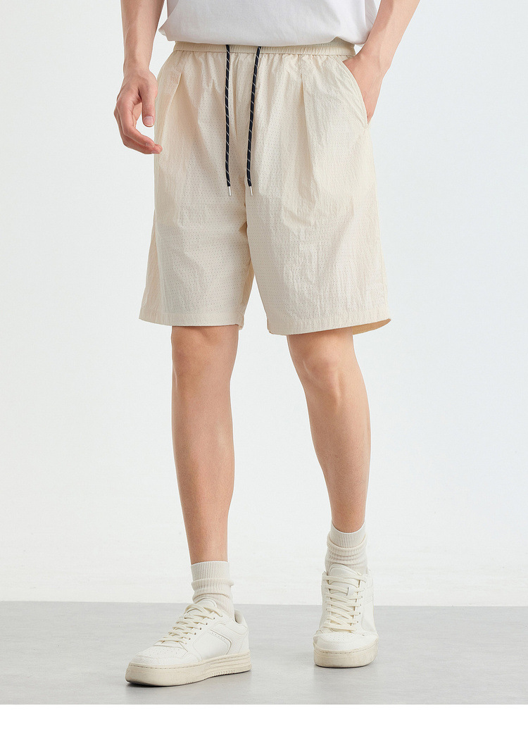 Quần short thể thao nam vải lưới thoáng khí, khô nhanh, dáng 5 phân — Xanh navy chi tiết 16