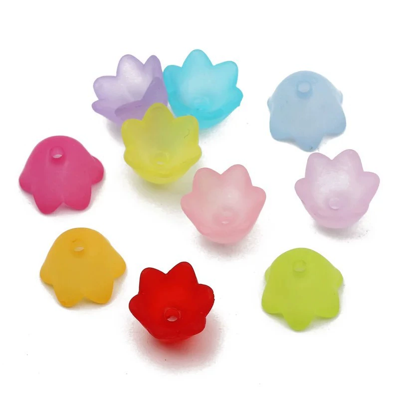 Матовый искусственный цветок тюльпан бутон рассыпного бусы DIY аксессуары для волос ручной работы