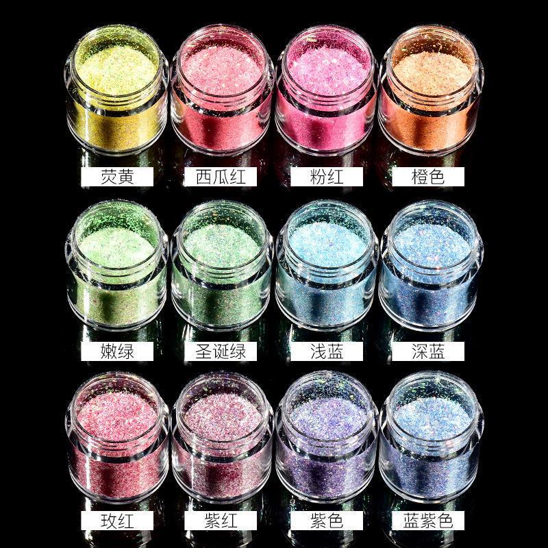 Dreamy Early Summer Glitter diy Flush Material Gum Dropping Fine Powder Glitter Mixed Laser Glitter Hexagon Glitter Sequins