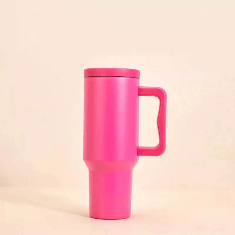 Taza de hielo con mango taza de gran capacidad unisex 304 taza de acero inoxidable portátil para automóviles al por mayor sin