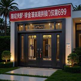 别墅大门不锈钢门把手加厚加粗防撬防钻厂家直供量大优多