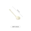 Long-handled ladle-Rose Garden Cream White
