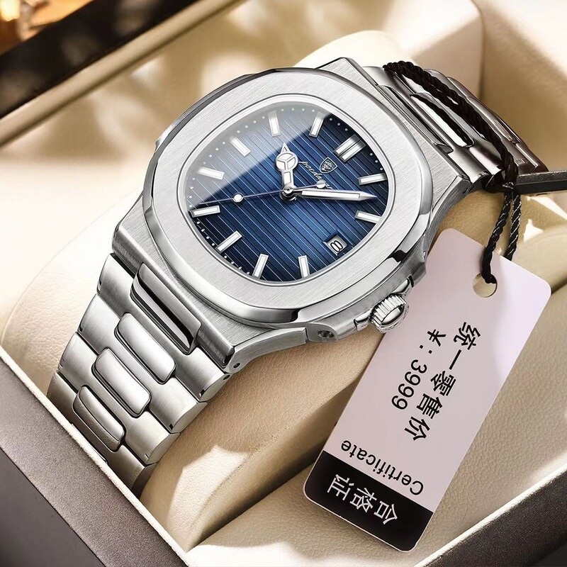 Swiss Brand Waterproof Luminous New Men's Watch, Men's Quartz Watch, Live Streaming, Dropshipping, Decorative Calendar Available