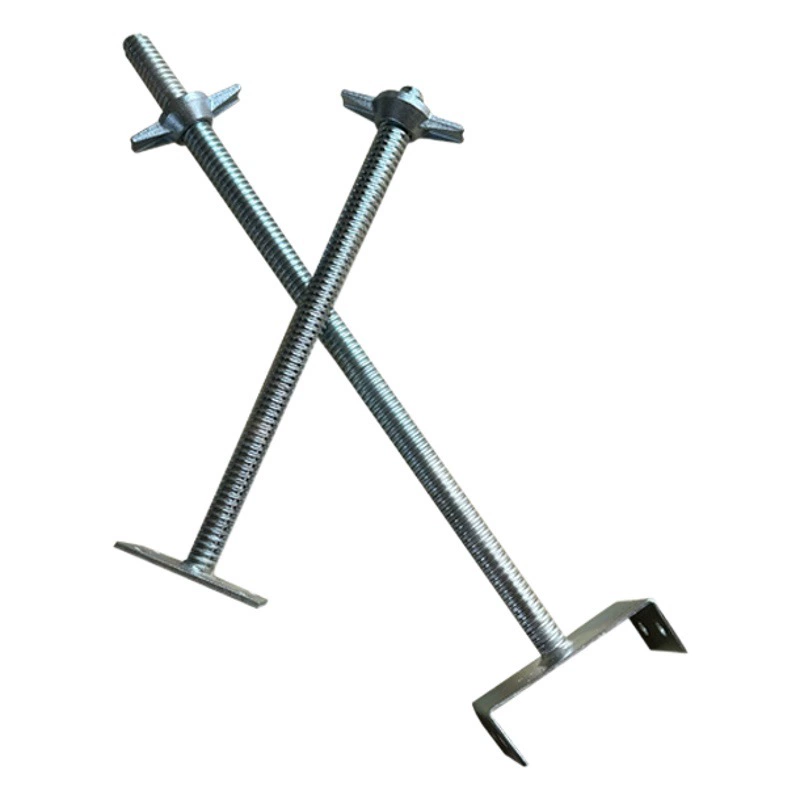 Пилотный прочный оцинкованный ходовой винт строительный Регулируемый ходовой винт опора для строительных лесов твердый ходовой винт домкрат ценовые уступки