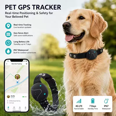 Cross-border pet tracking collar, smart anti-lost device for cats and dogs, pet locator, findmy mobile phone anti-tracking and location finder