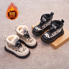 女童棉鞋冬季皮毛一体2025新款儿童加绒保暖雪地靴女孩冬天棉靴
