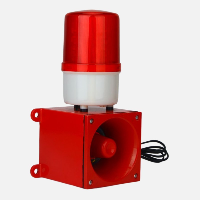 MY-SJ-8 integrated sound and light alarm 220VLED light large horn alarm high decibel electronic buzzer