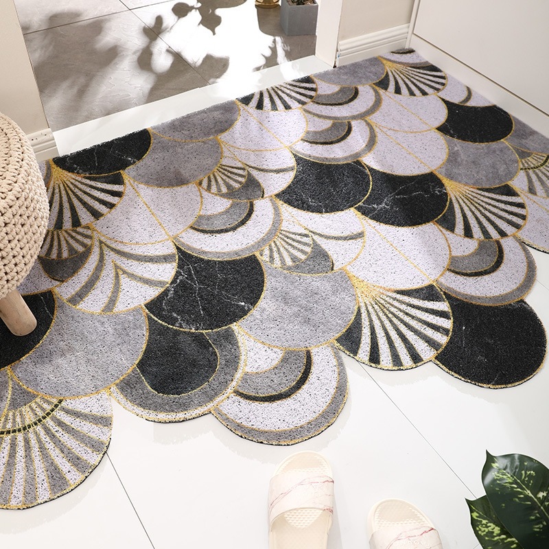 Black and gold arch horizontal paving