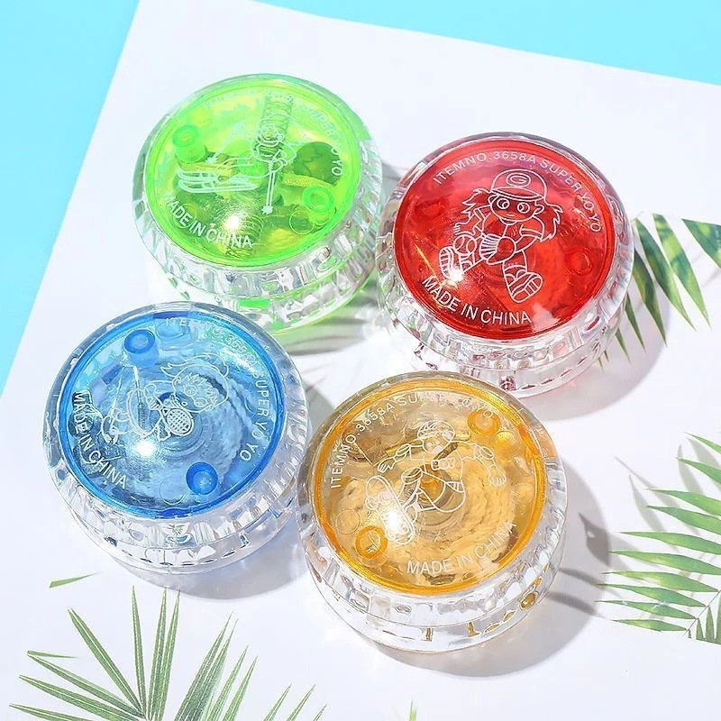 Yo-yo flash creativo para los estudiantes de la escuela del 1 de junio regalo yo-yo juguetes para niños