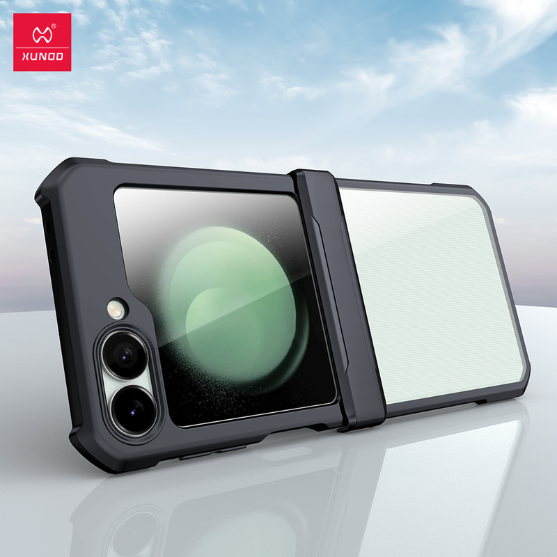 Z Flip 6 Xundi Is Suitable for Samsung Foldableing Screen 5 Mobile Phone Case 5g Airbag Anti-Fall Z Flip7 Fe Protective Case