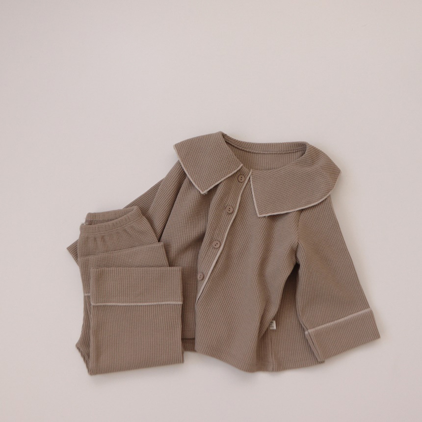 Pijamas para niños de estilo coreano, ropa para niños, ropa de otoño para bebés para hombres y mujeres, trajes de ropa para el hogar, estilo informal informal para niños