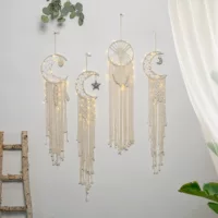 Тканый настенный гобелен, богемный макраме с кисточками, 20×100 см