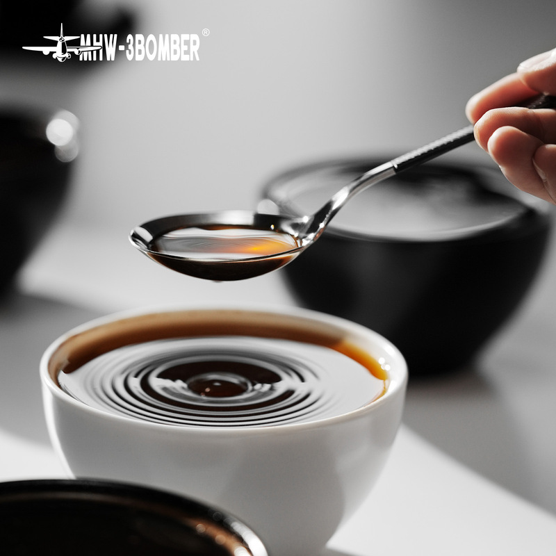 Mhw-3Bomber Bomber Barista Cupping Spoon Sca Professional Coffee Stirring Spoon 304 Stainless Steel Electroplated Mhw-3Bomber Bomber Barista Cupping Spoon Sca Professional Coffee Stirring Spoon 304 Stainless Steel Electroplated