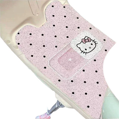 polka dot silk loop carpet, electric — Universal Foot Pad