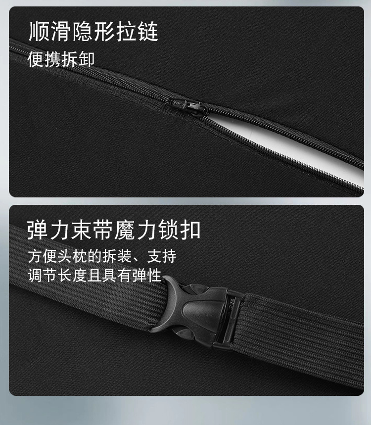 Car Headrest, Car Cushion, Neck and Waist Support Cushion, In-Car Seat Memory Foam Neck Pillow, Lumbar Support, Cervical Spine Support