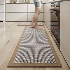 キッチンマット吸水吸油家庭用滑り止めマット防水防油無洗浄汚れカーペット編みマット