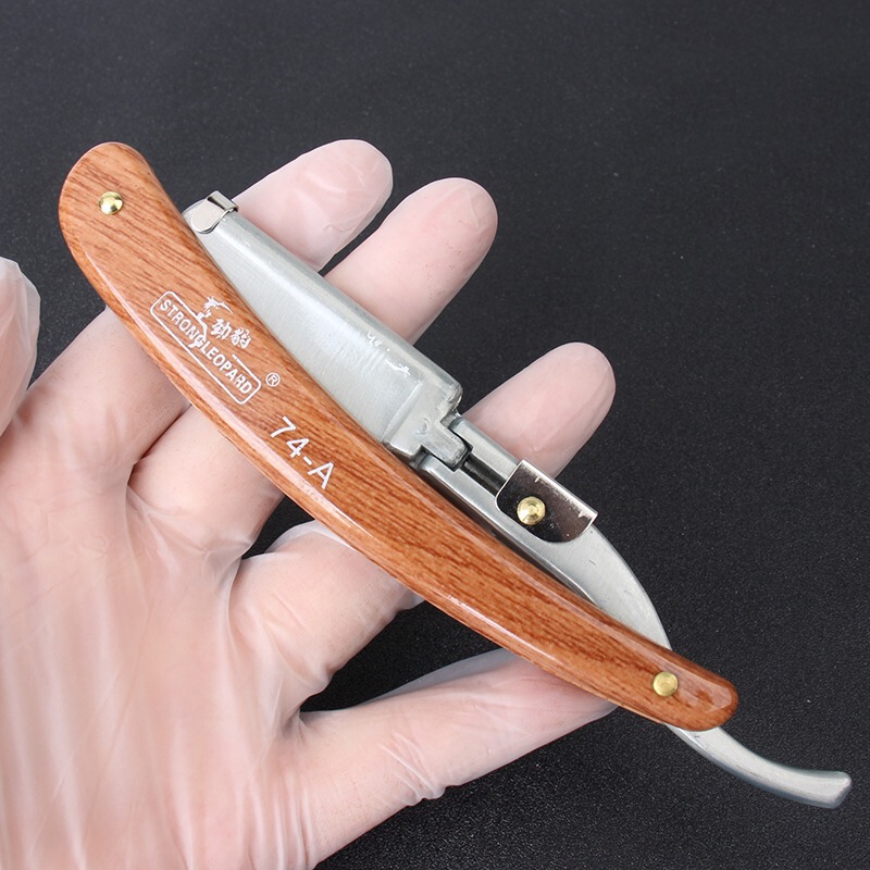 Old-fashioned manual scraper razor razor hair shaving razor barber blade shaving eyebrow shaving cutter holder