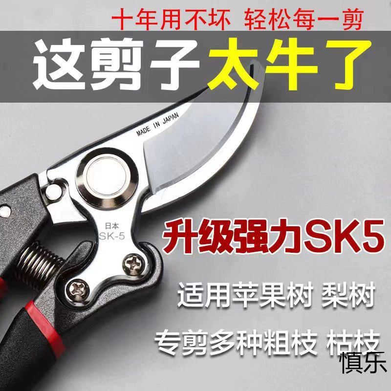 Оригинальные японские импортные большие ножницы, большие мощные секаторы, дорогие ножницы для обрезки ветвей, садовые ножницы для цветов и дерева.