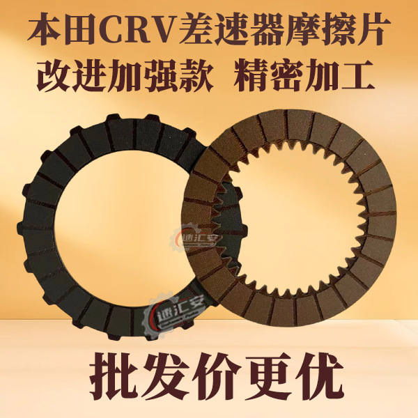 Suitable for Honda Cr-V/Ur-V Rear Differential Clutch Plate, Crown Road Rear Axle Friction Plate, Steel Plate, Inner and Outer Gears