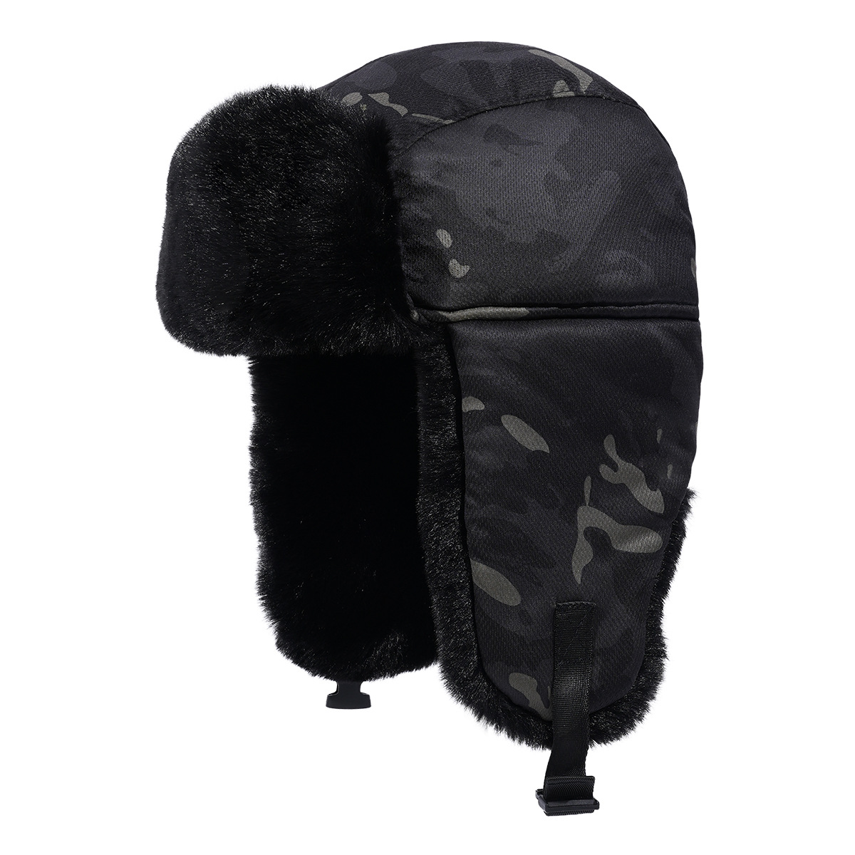 Esquí al aire libre en invierno grueso sombrero de protección de oídos de vuelo caliente sombrero de bisel grande a prueba de frío para hombres y mujeres sombrero camuflaje a prueba de viento trueno