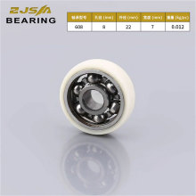 厂家批发608包塑轴承 耐磨低噪音包胶深沟球轴承 门窗滑轮轴承