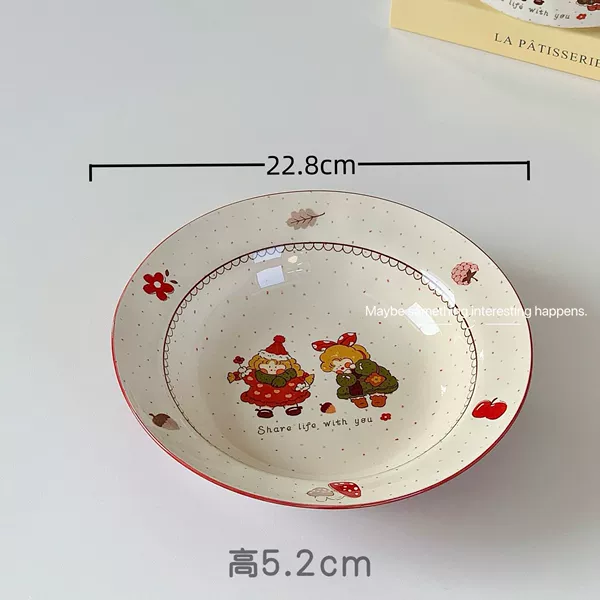 Danish Girls—9-inch Soup Plate