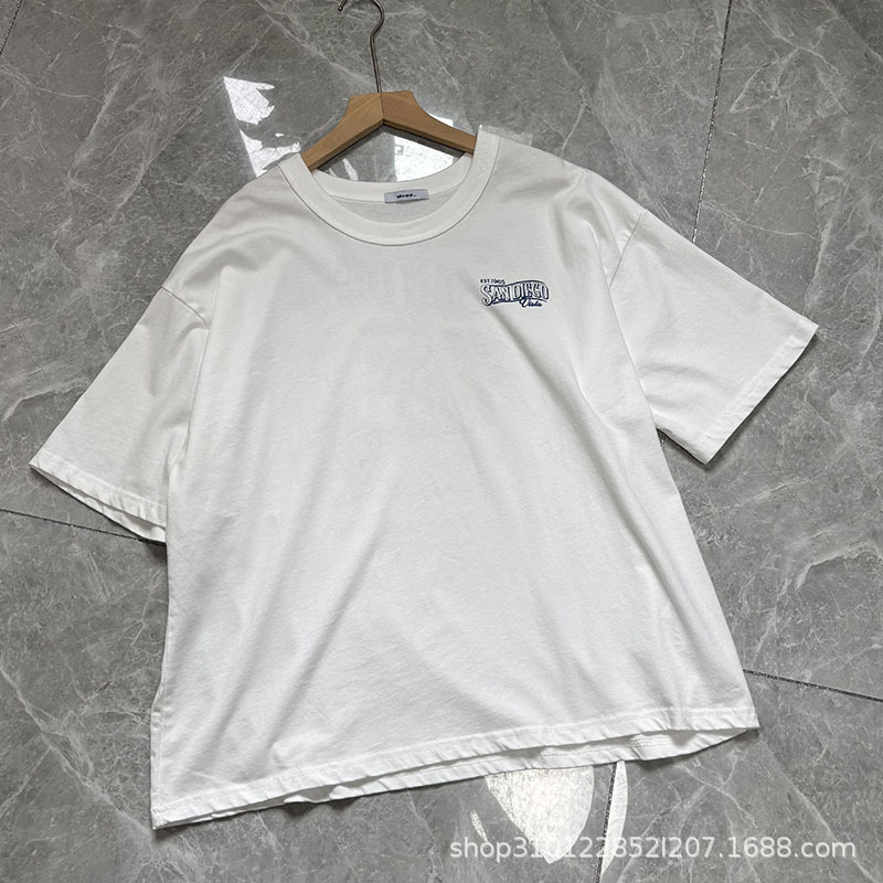 2025 夏の新日本ニココットントップス甘いデザートプリントレタールーズ半袖 Tシャツ女性のための|undefined