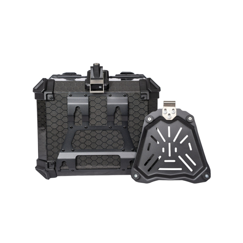 BM Lock 45L aerospace-grade 12K carbon fiber tail box, aluminum alloy large-capacity motorcycle tail box for scooters and electric vehicles