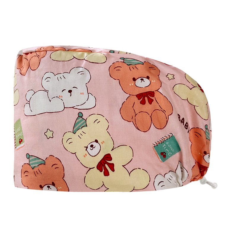 Gorro quirúrgico femenino puro algodón quirófano tapa especial enfermera pequeña flor tapa Estomatólogo tapa de trabajo dental atención médica