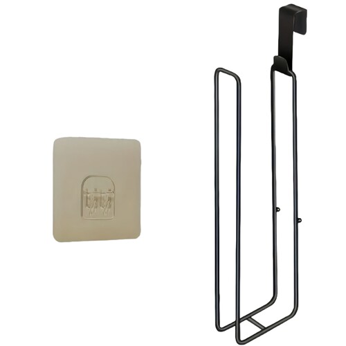 Best-selling kitchen storage shelf paper holder wall-mounted rack bathroom toilet paper holder without drilling wholesale