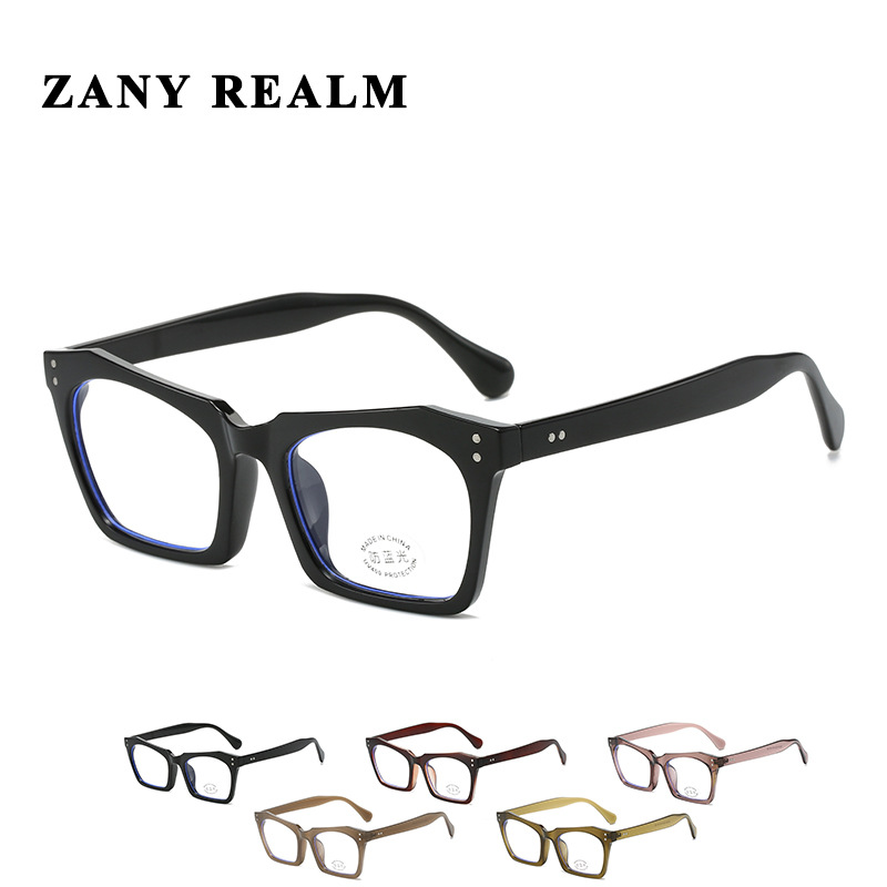 Nuevo ojo de gato retro cara llana Internet celebridad marco negro gafas de luz anti-azul personalidad Calle Cruz llano fabricante de Marco en stock