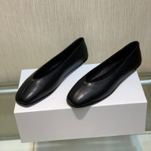 纯原The*Row新款柔软真皮奶奶鞋芭蕾舞鞋女羊皮复古休闲平底单鞋