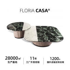 Vision naire大理石茶のいくつかの円形の大きさの組み合わせの紋様の2色のタイプの軽い豪華なプラd緑茶のテーブル