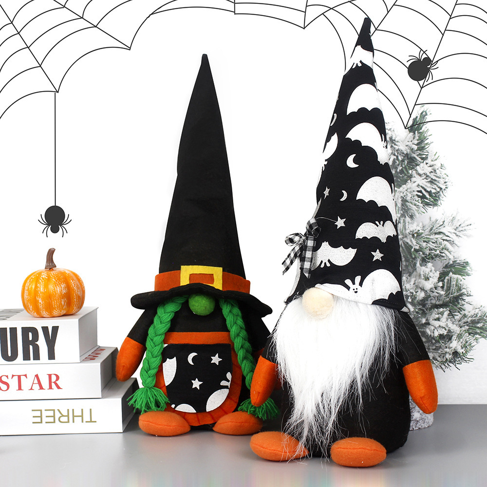 2023 transfronterizo nuevo Halloween muñeca sin rostro fantasma Festival enano muñeca decoraciones casa centro comercial decoración de la ventana