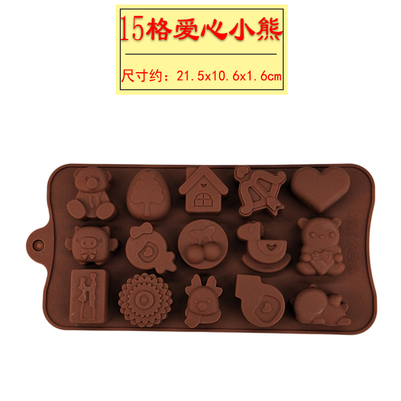 Molde de silicona para pudín gelatina chocolate y jabón DIY