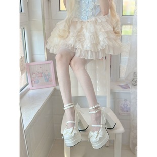 Milk Party 4.0 New Original Lolita Round Toe Lolita Shoes Cute and Sweet Leather Shoes High Heels for Women