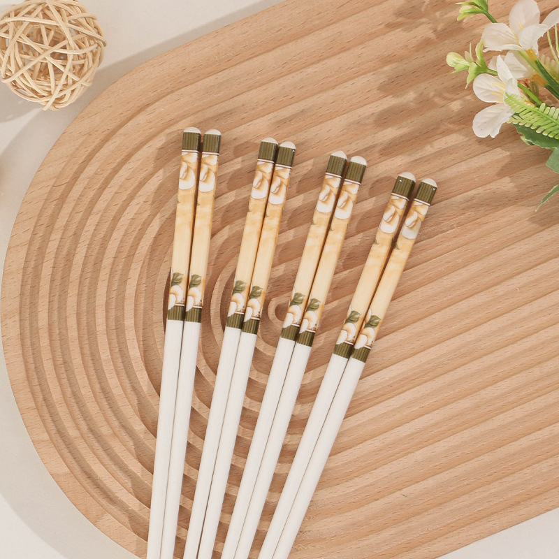 【カメリア陶器箸】1膳/4膳/5膳/10膳 陶器箸は耐熱性が高くお手入れが簡単です。|undefined