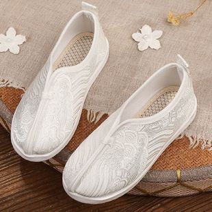 Boys' Hanfu Shoes Old Beijing Chinese Style Cloth Shoes Elementary School Students Ancient Style Spring and Autumn Children's Embroidered Shoes Summer