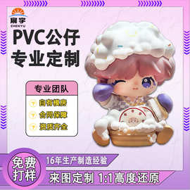 盲盒定制 PVC注塑搪胶公仔手办定做IP吉祥物潮玩摆件加工工厂