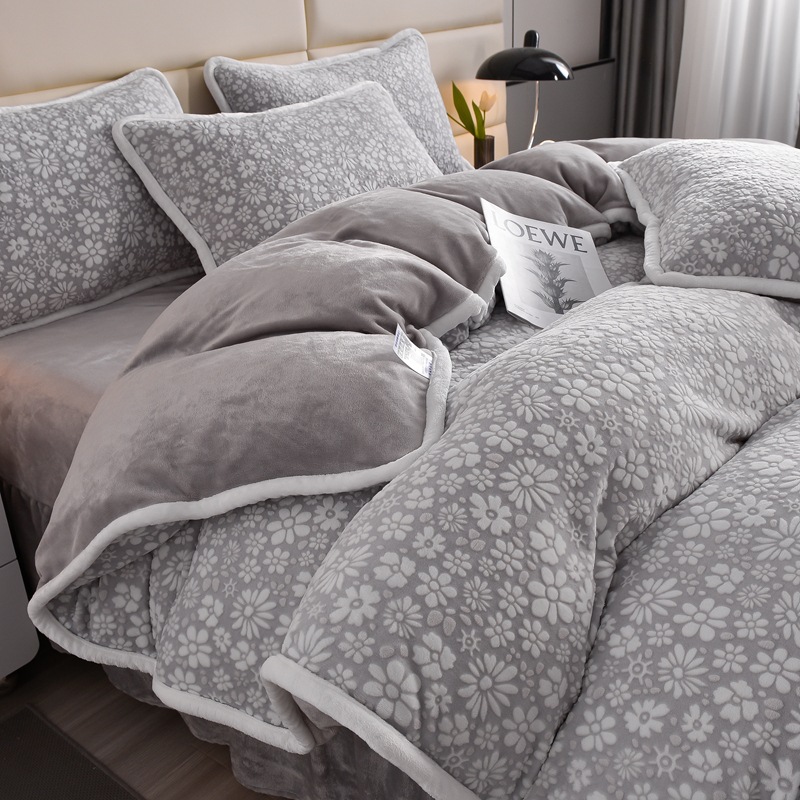 벨벳 눈송이-그레이 [벨벳 및 두꺼워짐, 정전기 없음]