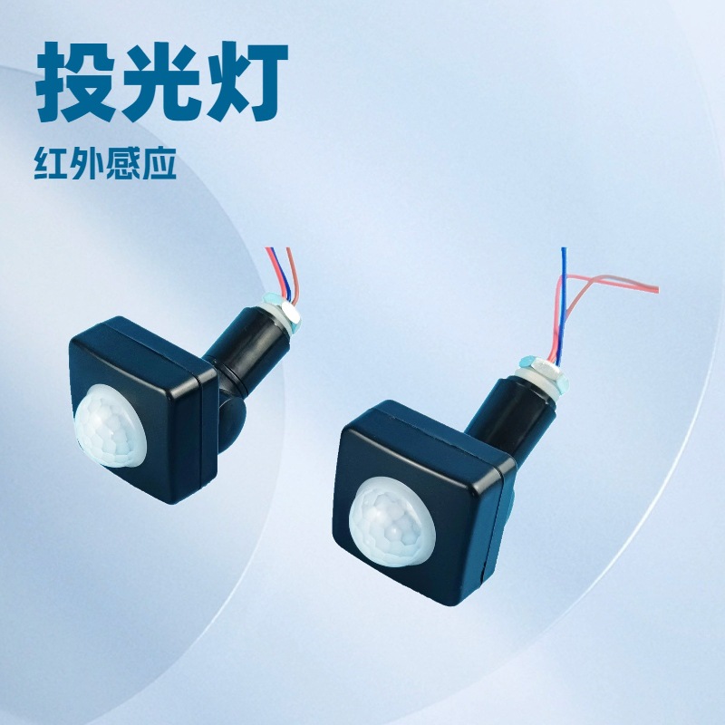 小型PIR红外人体感应开关迷你可调红外感应控制器人来灯亮220V