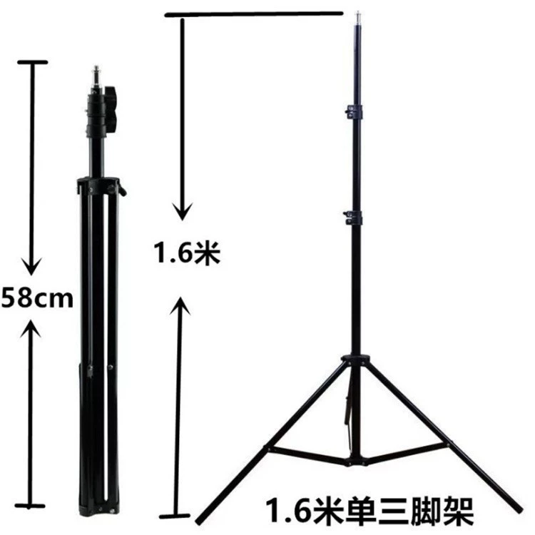 Крепление для телефона на штативе 2.1m в 1 с подсветкой, термометром и утолщенным штативом для селфи и прямых трансляций