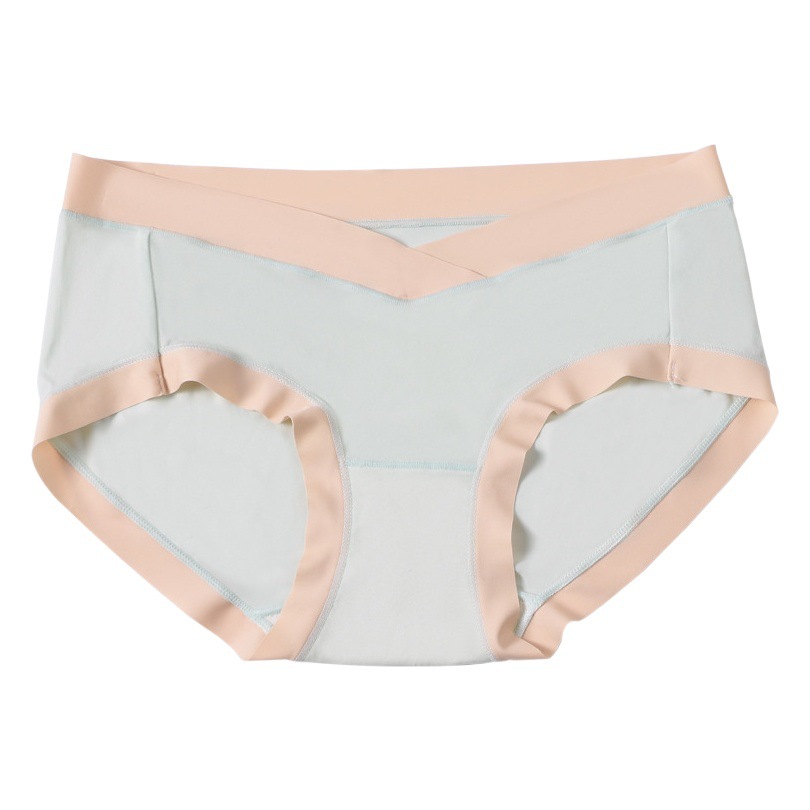 Summer Low-Waist Underwear for Pregnant Women, Thin Ice Silk, Junior High School and Late Pregnancy, Universal Briefs for Pregnant Women, Silk Bottom